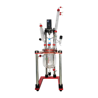 新型螺紋磨口-雙層玻璃反應釜1L、2L、3L、5L