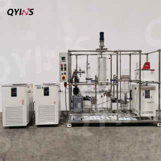 中試提純設(shè)備0.5平方米蒸發(fā)面積 玻璃分子蒸餾